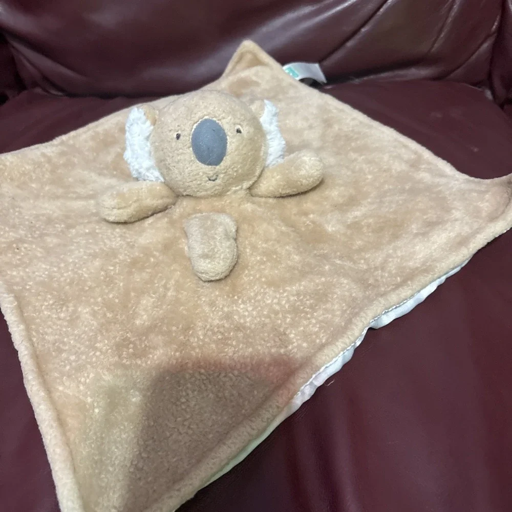3 Baby  Lovey Security Blankets Pink Bunny  White Nuby Dog Brown Koala Bear